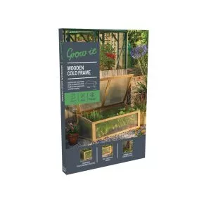 wooden cold frame natural in pack