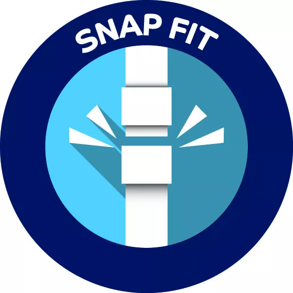 snap fit icon