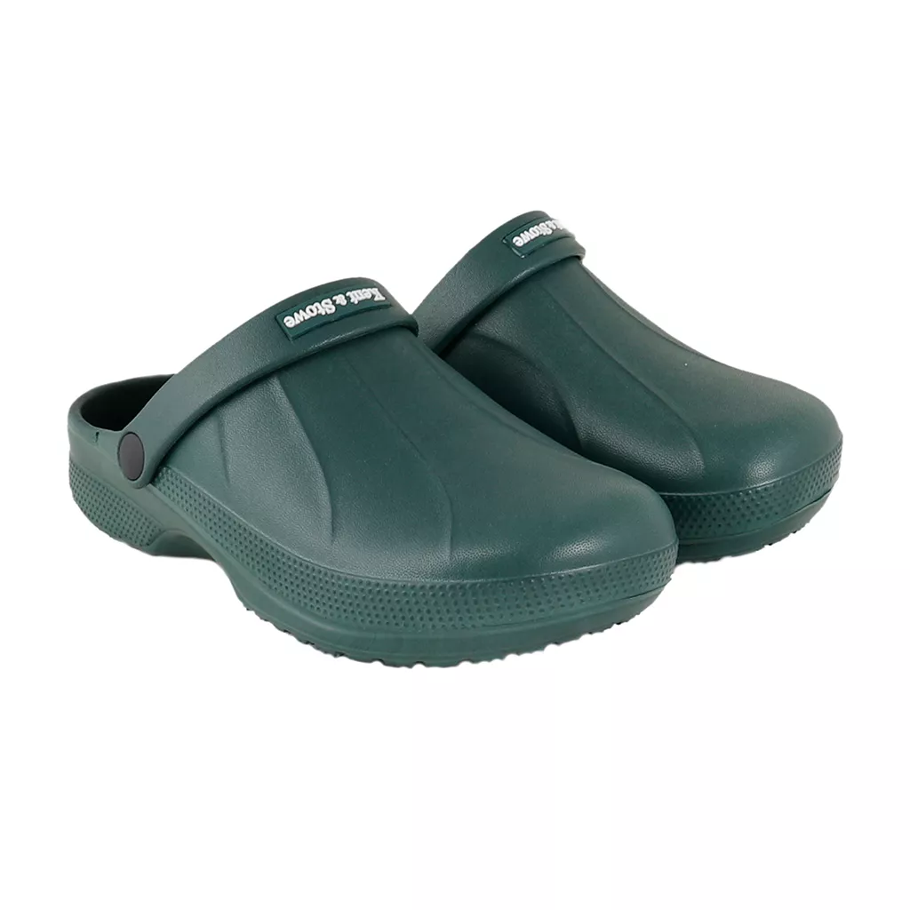 green garden clogs