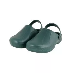 green garden clogs