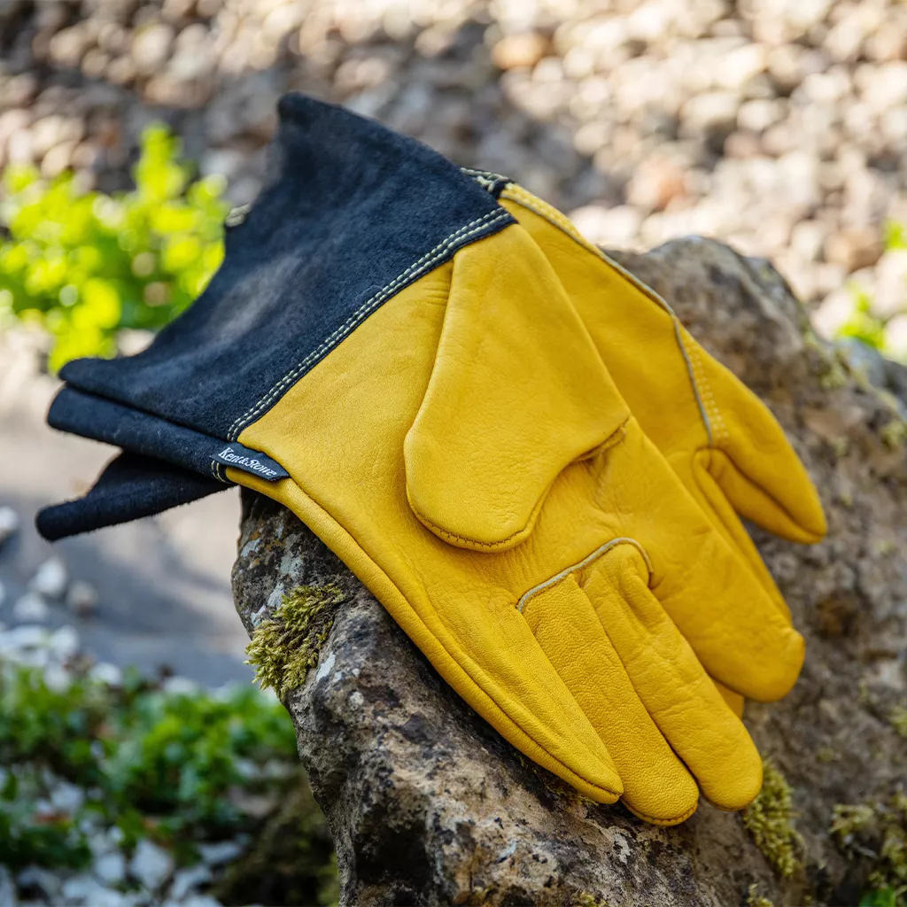 kent & stowe luxury leather gauntlet gloves mens lifestyle