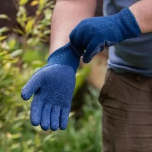 thermal lined ultimate all round blue gardening gloves