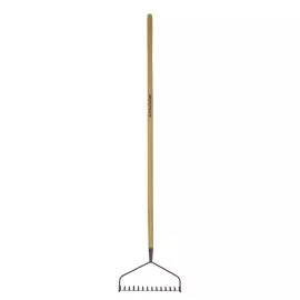 Kent & Stowe Carbon Steel Long Handled Soil Rake out of pack