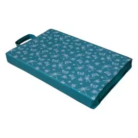 Teal Flutter Bugs Garden Kneeler