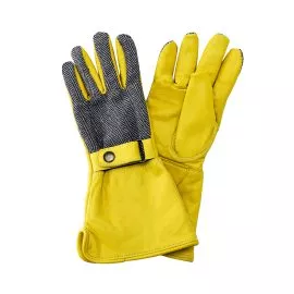 Luxury Leather Gauntlet Gloves Ladies
