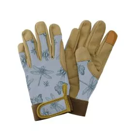 Blue Flutter Bugs Comfort Gloves