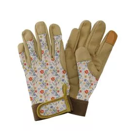 Cream Meadow Flowers Comfort Gloves