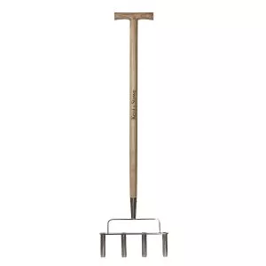 Stainless Steel Lawn Aerator 4 Prong