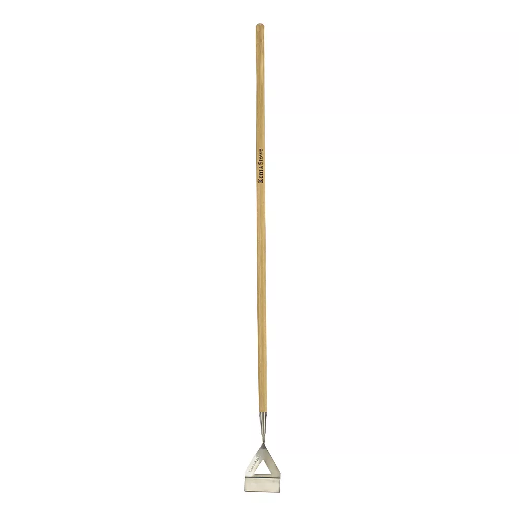 kent & stowe stainless steel long handled dutch hoe