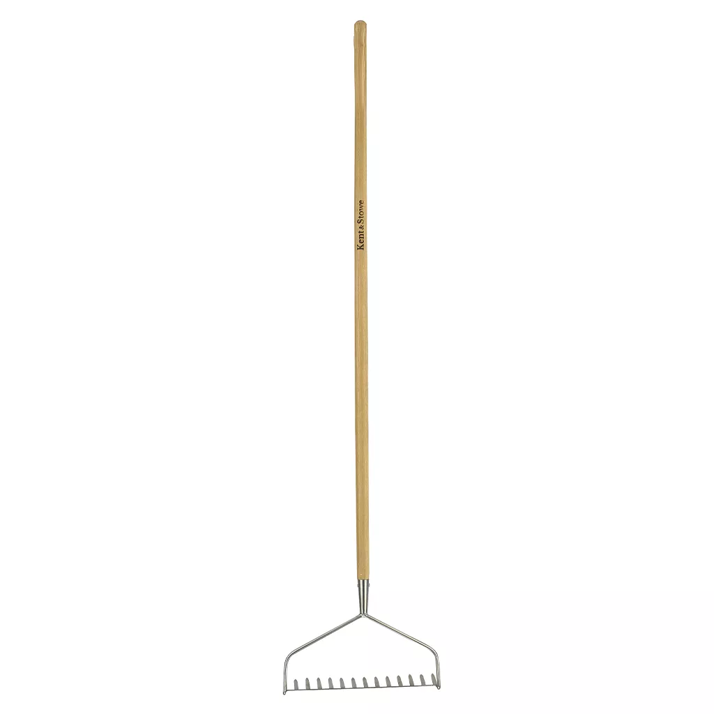 Stainless Steel Long Soil Rake - Kent & Stowe - Garden Health