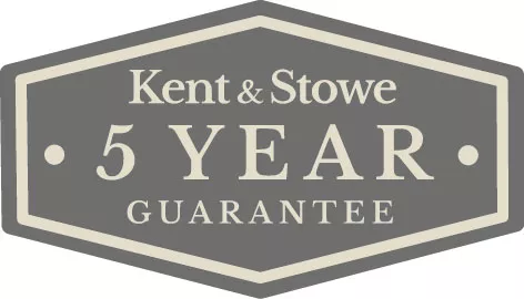 Kent & Stowe 5 year guarantee stamp