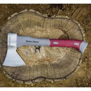 kent & stowe hand forged axe in use