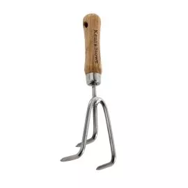 garden life stainless steel 3 prong hand cultivator