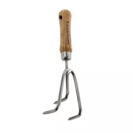 Garden Life Stainless Steel Hand 3 Prong Cultivator