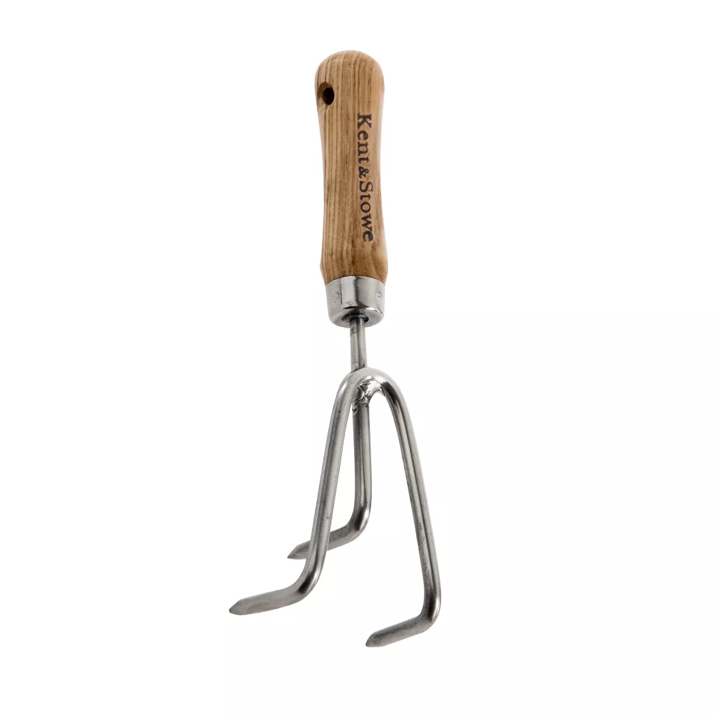 Garden Life Stainless Steel Hand 3 Prong Cultivator