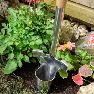 kent & stowe stainless steel long handled bulb planter