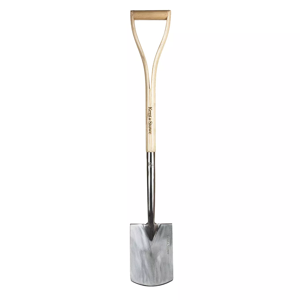  Kent & Stowe Stainless Steel Digging Spade,  Traditionally-Styled Garden Spade with Extended Shank and Large Tred, All  Year Round Garden Tools Made from Stainless Steel and Ash Wood : Patio, Lawn