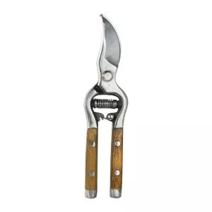 kent & stowe Wooden Handled Bypass Secateurs