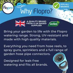 Flopro Heavy Duty Metal Hose Reel - Watering - Westland Garden Health