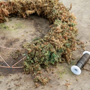 large sphagnum moss wreath