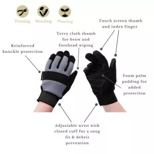 Grey Flex Protect Gloves