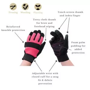 Pink Flex Protect Gloves