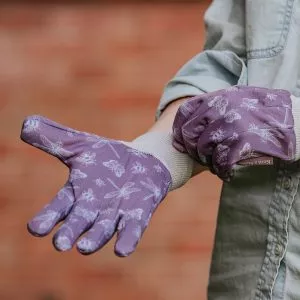 Jersey Cotton Gloves Triple Pack purple