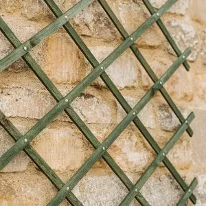 riveted garden trellis green