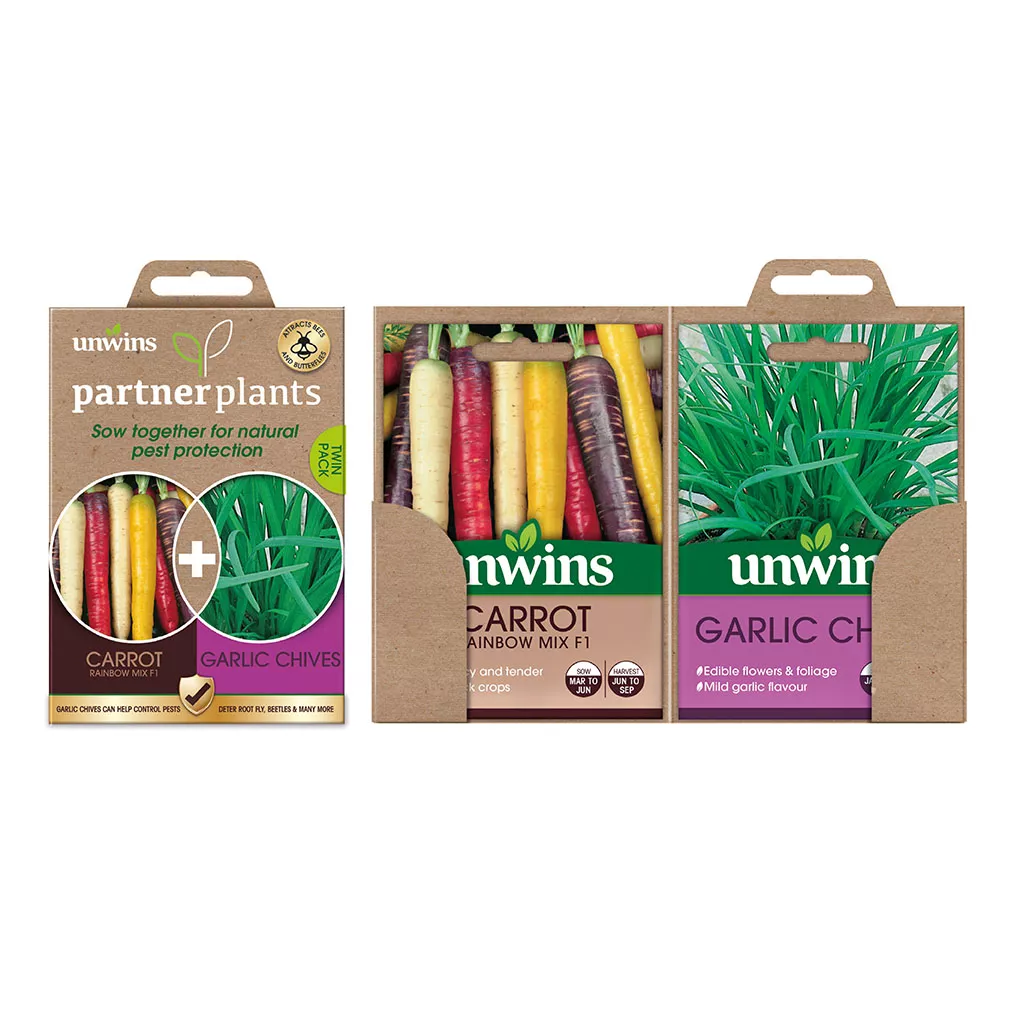 Unwins Partner Plants Carrot & Garlic Chives