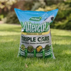 Aftercut Triple Care bag on lawn