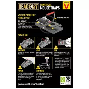 deadfast powerkill mouse trap back of pack