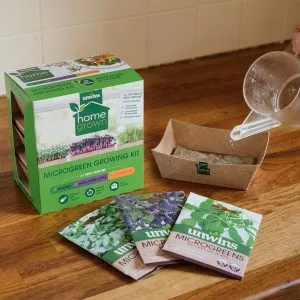 homegrown microgreens growing kit