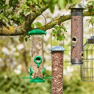 Gardman Flip Top Seed Feeder in tree