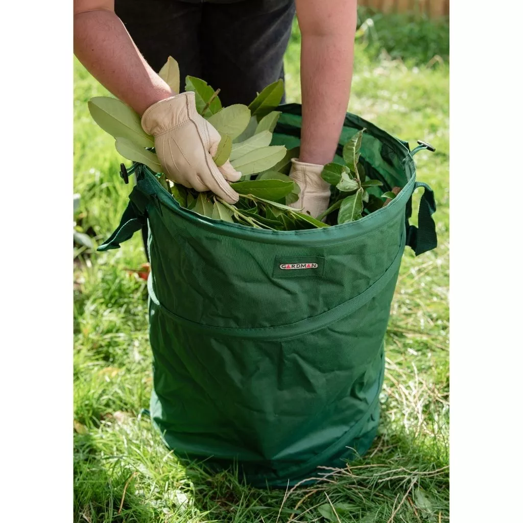 pop up garden tidy in use