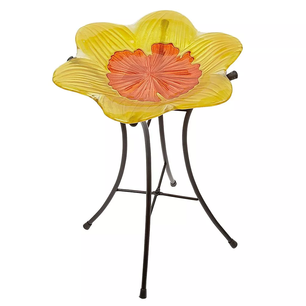 Gardman Glass Daffodil Bird Bath