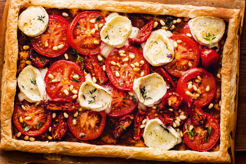 tomato recipes - goat cheese tart