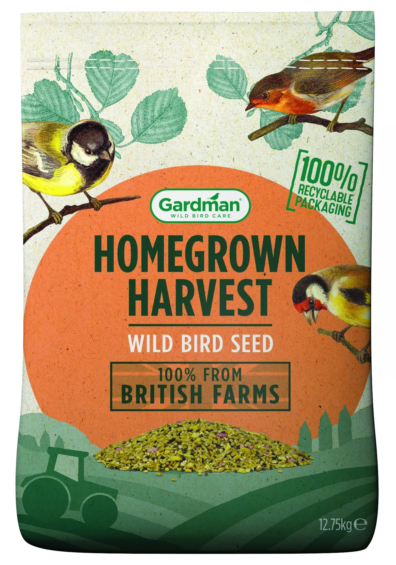 Gardman Homegrown Harvest Seed 12,75kg Bag