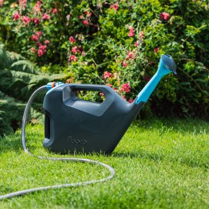 Flopro Quick Fill & Flo Can Can connected to hose
