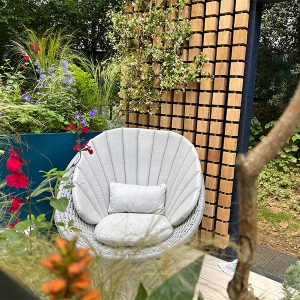 seating area on a balcony