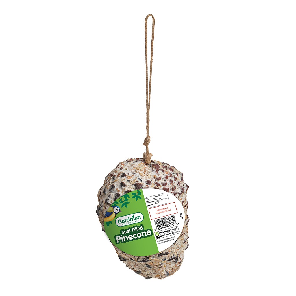 'gardman suet filled pine cone cut out gardman suet filled pine cone cut out