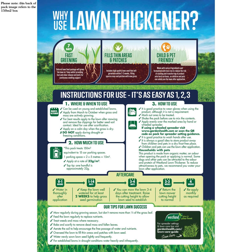 Westland Lawn Thickener Feed & Seed - Lawn Care - Garden Health