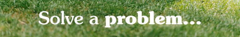 solve a lawn problem