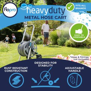 flopro metal hose cart features