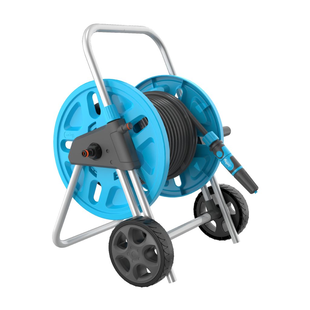 Hose Reel Cart Water Hose Cart with Wheels Heavy Duty Outdoor Hose Cart,  Garden Hose Reel with Rollers, Hand-Push Water Pipe Storage Holder, Lawn