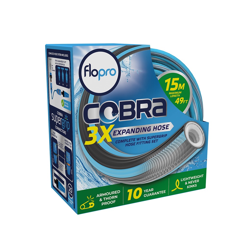 flopro cobra expanding hose pipe 15m