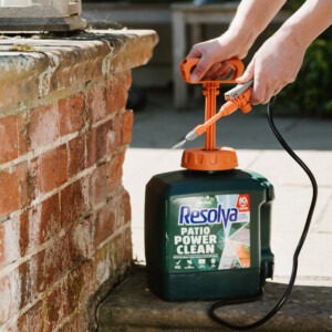 westland resolva patio power clean power pump 5l sprayed on patio