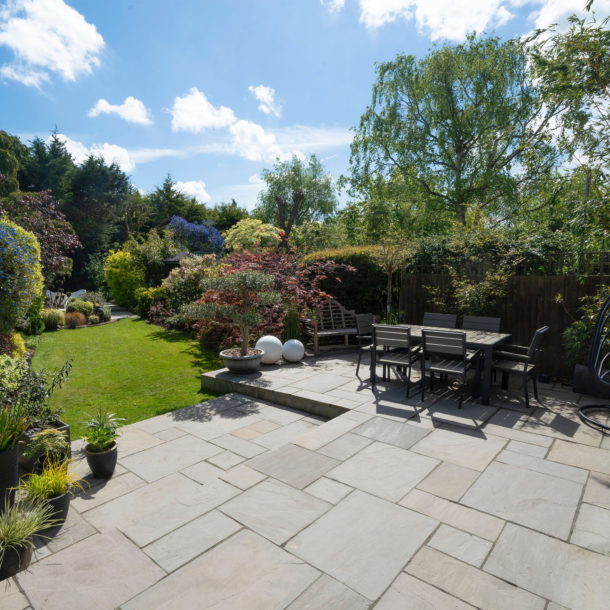 patio area with furniture 