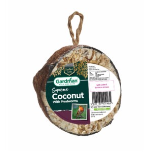Gardman Supreme Coconut Feeder with Mealworms