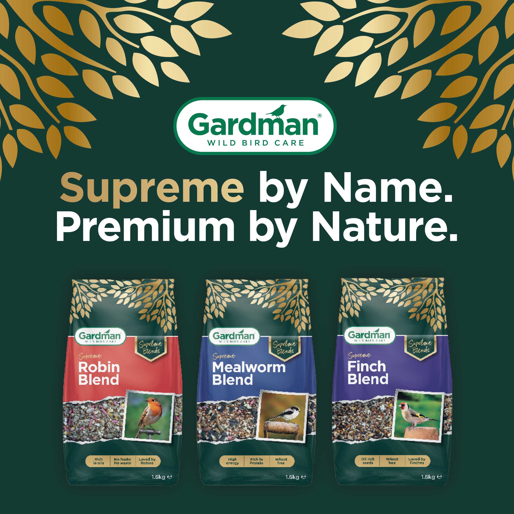 <h2><span style="font-size: 12pt; color: #ffffff;"><strong>Gardman Supreme Bird Care</strong></span></h2>